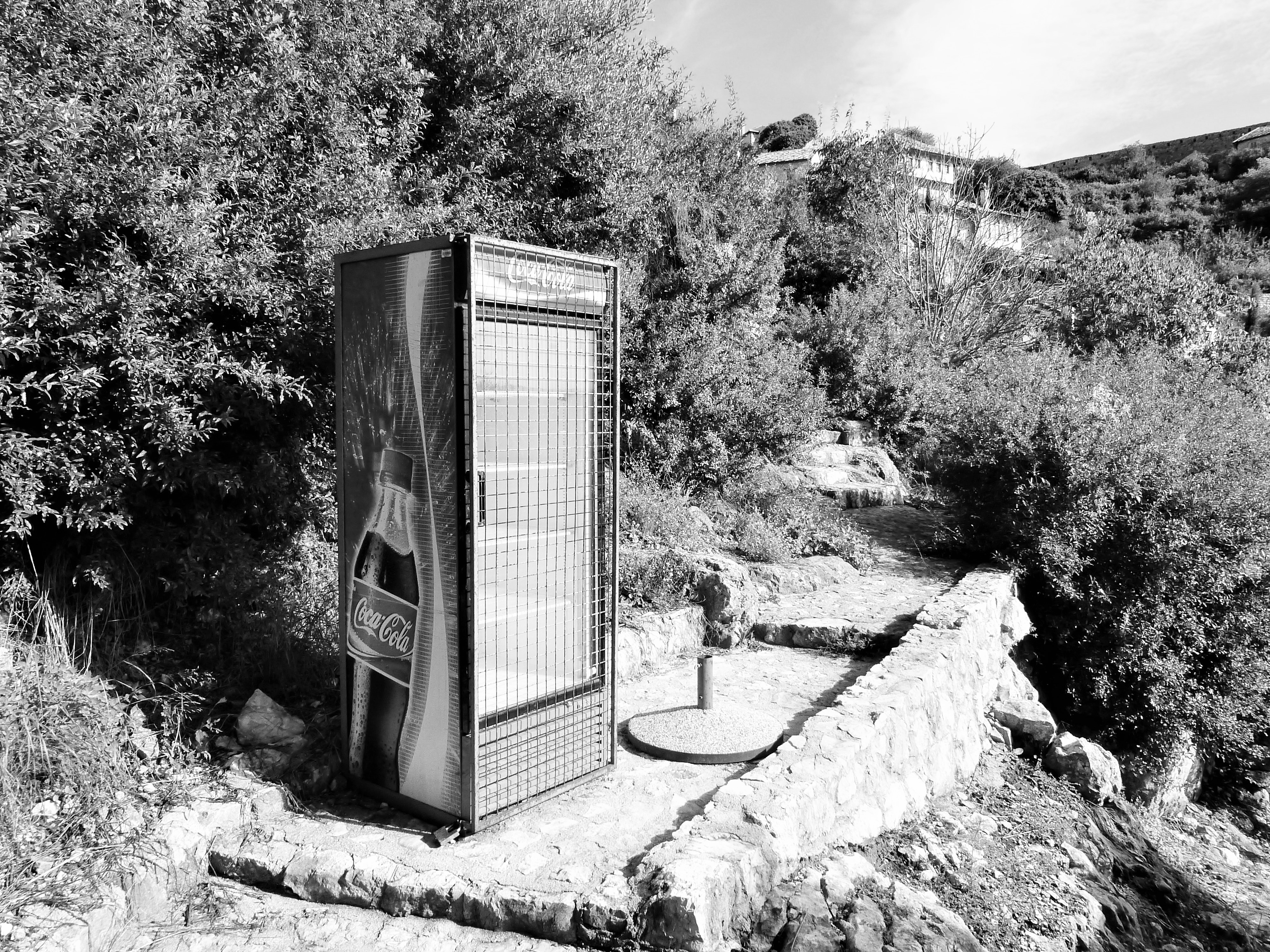 Abandoned Coca Cola fridge...